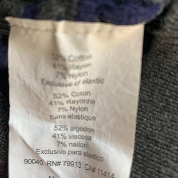 Motherhood Maternity XL Sweater Hooded Striped Gra - Picture 5 of 6